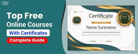 Best Free Courses Online with Certificates [2024] .